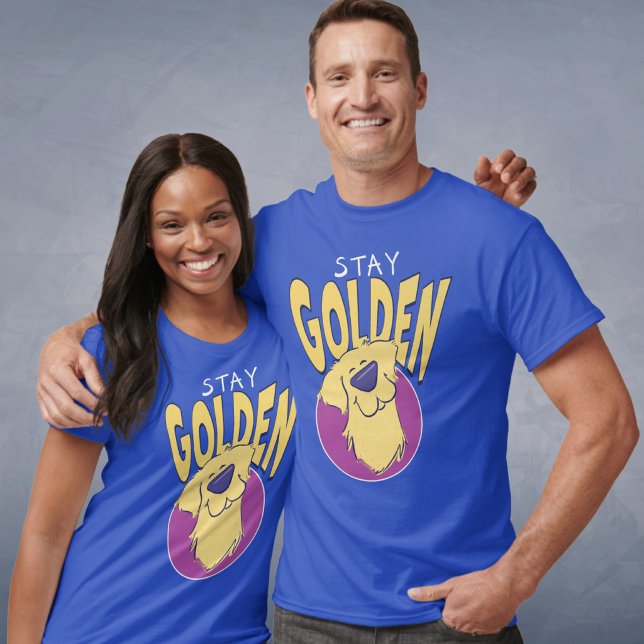 Camiseta "Stay Golden" Golden Retriever Graphic Unisex (Subido por el creador)