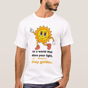 Camiseta Stay Golden Retro Sun T-Shirt