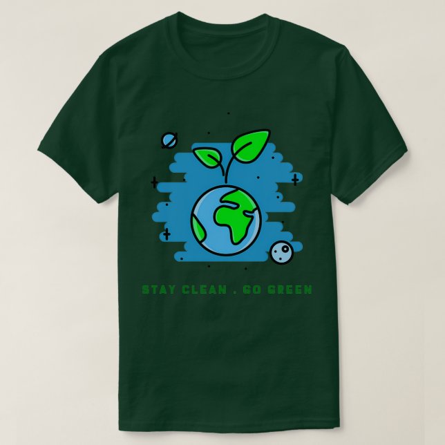 Camiseta Stay Green Go Green (Diseño del anverso)