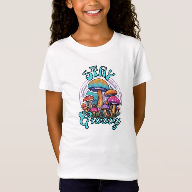 Camiseta Stay Groovy Mushroom T-Shirt (Anverso)