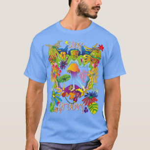Camiseta Stay Groovy Vintage Vibe Mushroom Fairy Hippie