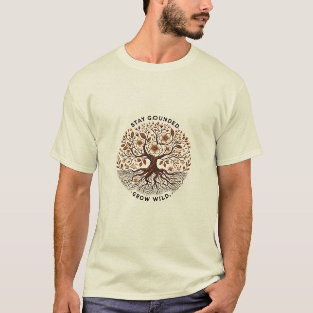 Camiseta Stay Grounded, Grow Wild - Artisti inspirado en la (Anverso)