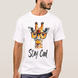 Camiseta Stay Guay - Giraffe con Ilustracion de gafas de so
