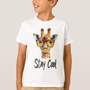 Camiseta Stay Guay - Giraffe con Ilustracion de gafas de so