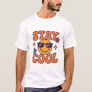 Camiseta Stay Guay Retro Smiley Face T-Shirt