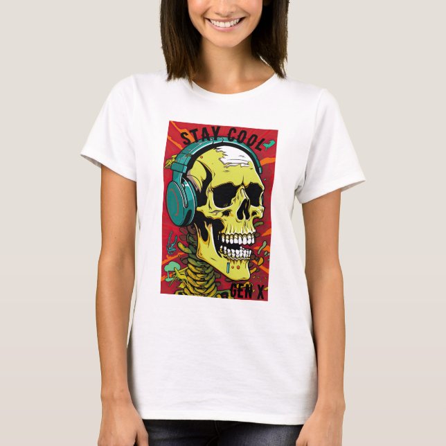 Camiseta Stay Guay Skull Gen X (Anverso)