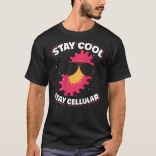 Camiseta Stay Guay, Stay Cellular Backprint Biology Teacher