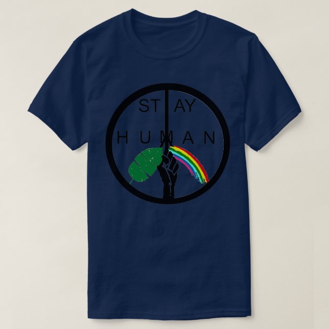 Camiseta Stay Human (Diseño del anverso)