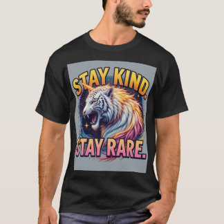 Camiseta Stay Kind Stay Rare | Bold Rare Animal Quote T-Shi