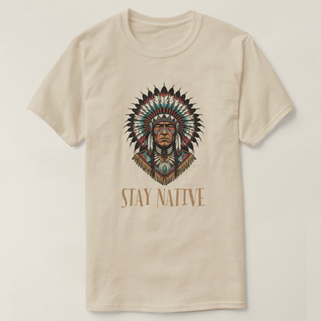 Camiseta Stay Native  (Diseño del anverso)