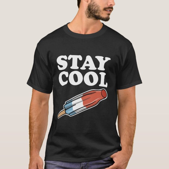 Camiseta Stay Patriotic Rocket Pop Stay (Anverso)
