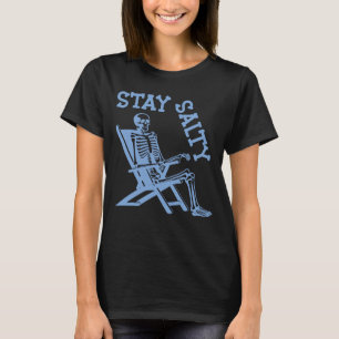 Camiseta Stay Salty Beach, Funny Summer Skeleton