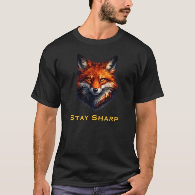 Camiseta Stay Sharp Fox Graphic T-Shirt (Anverso)