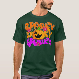 Camiseta Stay Spookkin Pumpkin Head Funny Halloween Costume