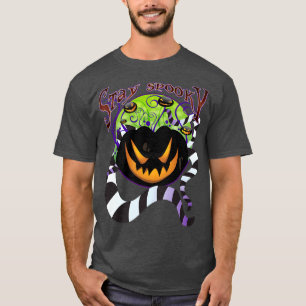 Camiseta Stay Spooky Black Halloween Pumpkin Monster 