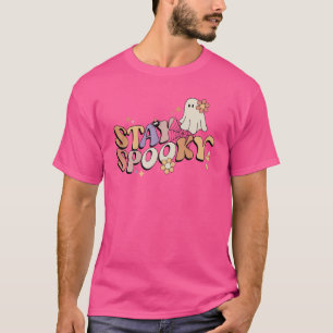 Camiseta Stay Spooky Cute Creepe Flower Halloween