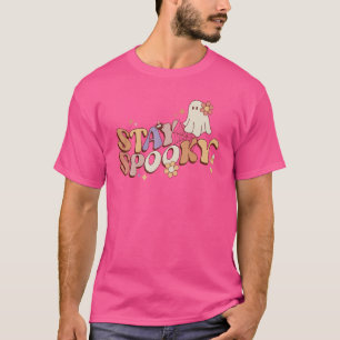 Camiseta Stay Spooky Cute Creepe Flower Halloween 1