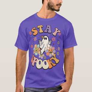 Camiseta Stay Spooky Cute Floral Ghost Halloween