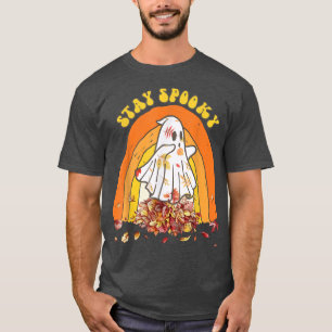 Camiseta Stay Spooky Fall Otoño Ghost Halloween 186