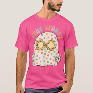 Camiseta Stay Spooky Halloween Groovy Cute Para Boy Chica 