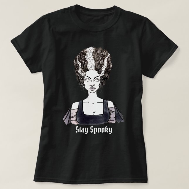 Camiseta Stay Spooky - Novia de Frankenstein (Diseño del anverso)