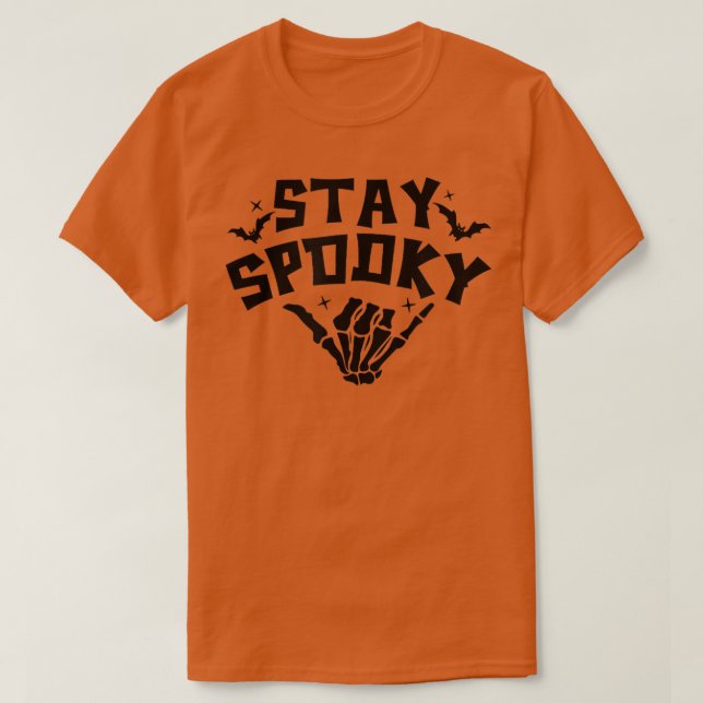 Camiseta Stay Spooky Skeleton Halloween de 1999 (Diseño del anverso)