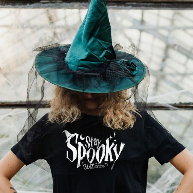 Camiseta Stay Spooky Witness Witness Witch Halloween es gra (Stay Spooky Witches Witch Halloween Funny T-Shirt)