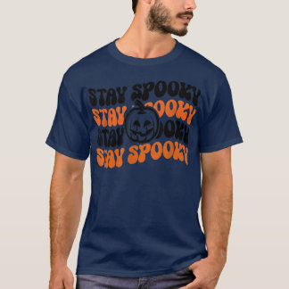 Camiseta Stay SpookyGroovy Retro HalloweenSpooky Vibes 182