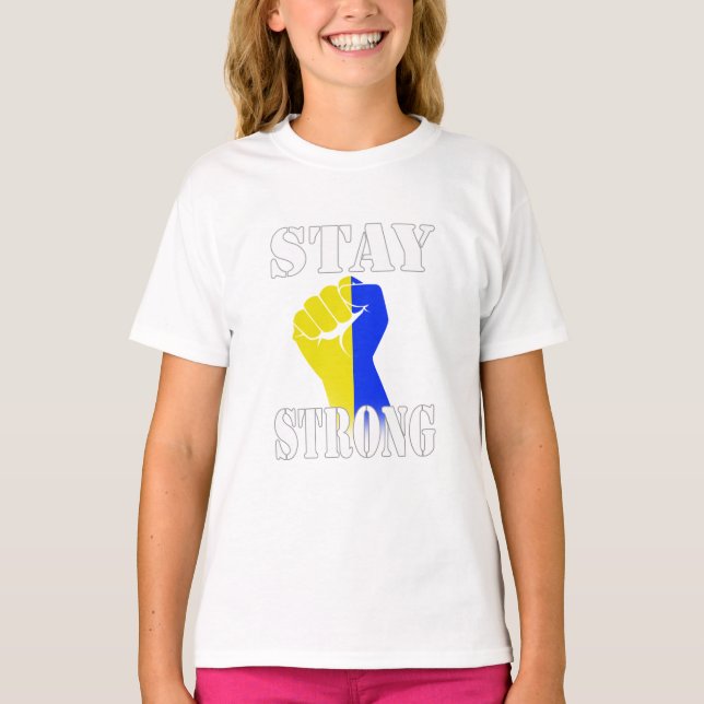 Camiseta Stay Strong - Ukraine  (Anverso)