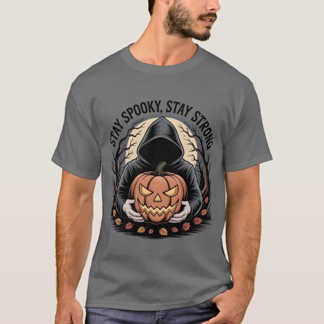 Camiseta Stay Strong Vintage Halloween T-Shirt (Anverso)