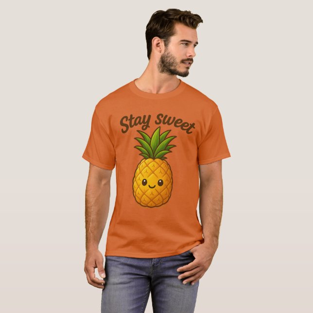 Camiseta Stay Sweet - Cute Pineapple (Anverso completo)