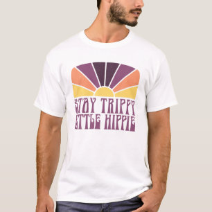 Camiseta Stay Trippy Little Hippie Funny Peace Love Hippy G