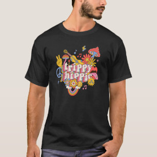 Camiseta Stay Trippy Little Hippie Hippies Vintage Retro Hi