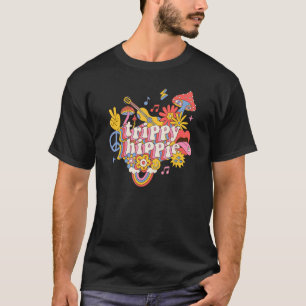 Camiseta Stay Trippy Little Hippie Hippies Vintage Retro Hi
