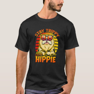 Camiseta Stay Trippy Little Hippie Retro Vintage Guay