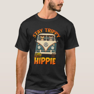 Camiseta Stay Trippy Little Hippie Retro Vintage Guay
