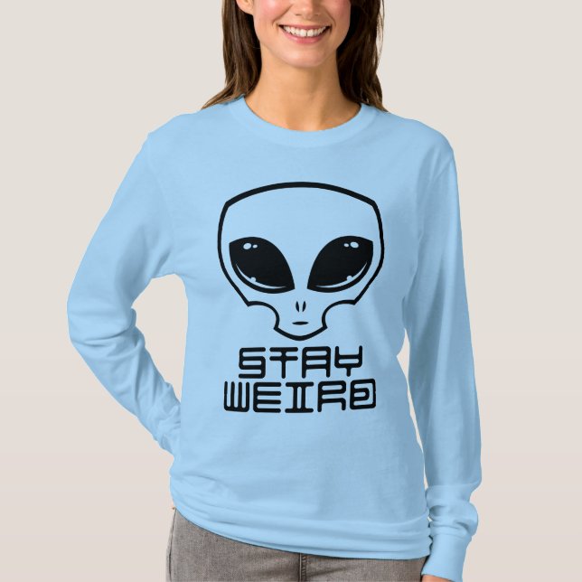 Camiseta Stay Weird Alien Head (Anverso)