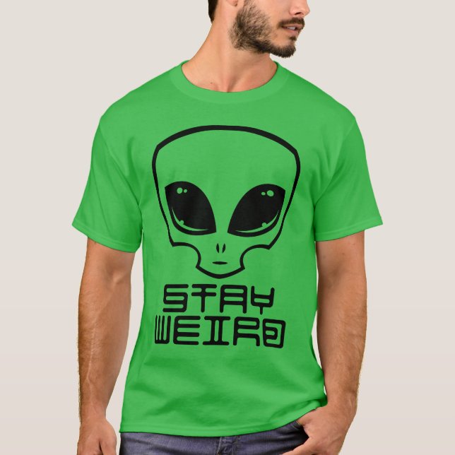 Camiseta Stay Weird Alien Head (Anverso)