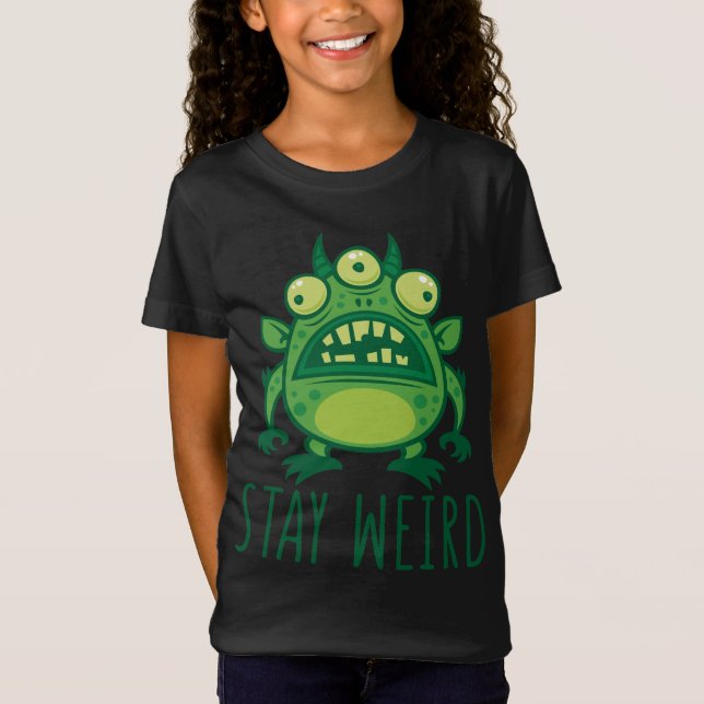 Camiseta Stay Weird Alien Monster (Anverso)