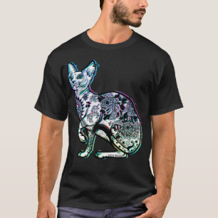 Camiseta Stay Weird Design - Pastel Goth Sphynx Cat Tattoo 