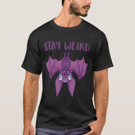 Camiseta Stay Weird Personalizado Bat