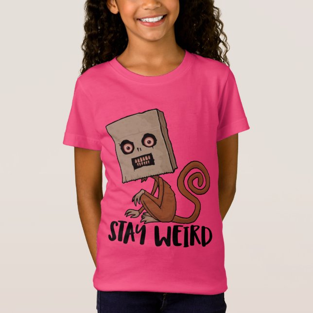 Camiseta Stay Weird Sack Monkey (Anverso)