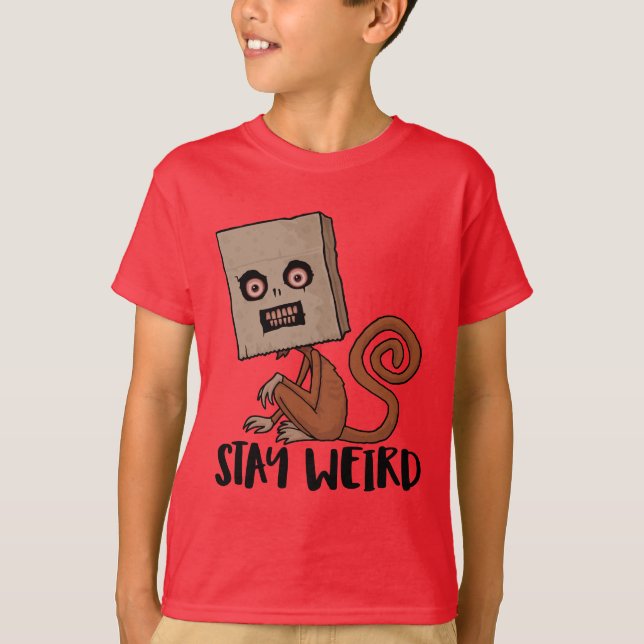Camiseta Stay Weird Sack Monkey (Anverso)