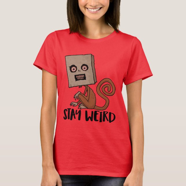 Camiseta Stay Weird Sack Monkey (Anverso)