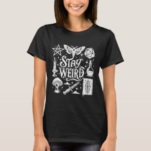 Camiseta Stay Weird Witchen Vibes Witch Spooky Season Happy