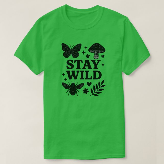 CAMISETA STAY WILD (Diseño del anverso)