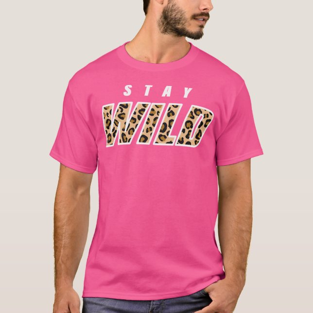 Camiseta Stay Wild Ben Azelart Leopard Merch (Anverso)