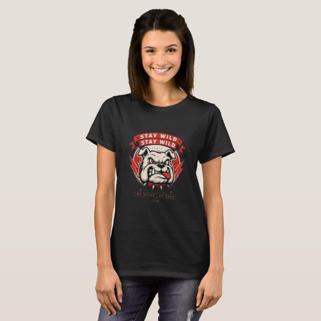 Camiseta Stay Wild Bulldog (Anverso completo)