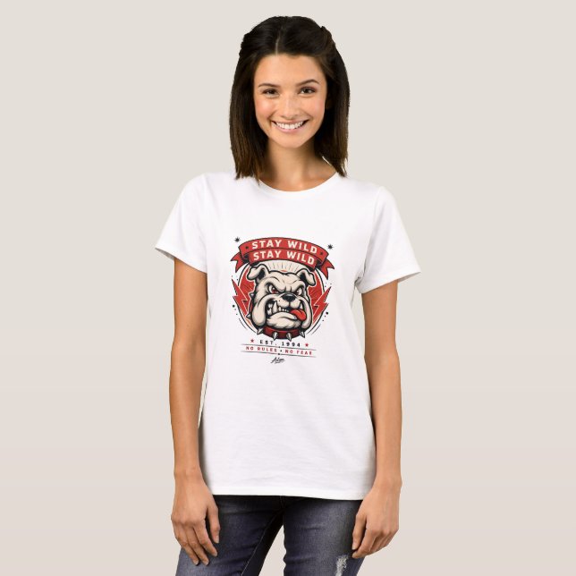 Camiseta Stay Wild Bulldog (Anverso completo)