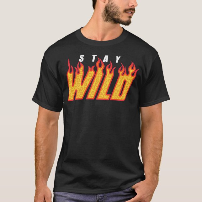 Camiseta Stay Wild Fire Ben Azelart (Anverso)